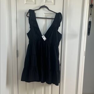 NWT!! Abercrombie & Fitch Black Ruffle Dress